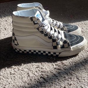 Vans checkered high tops